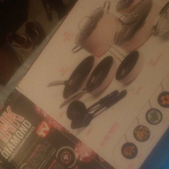pink diamond non stick pan set - Picture 4 of 4